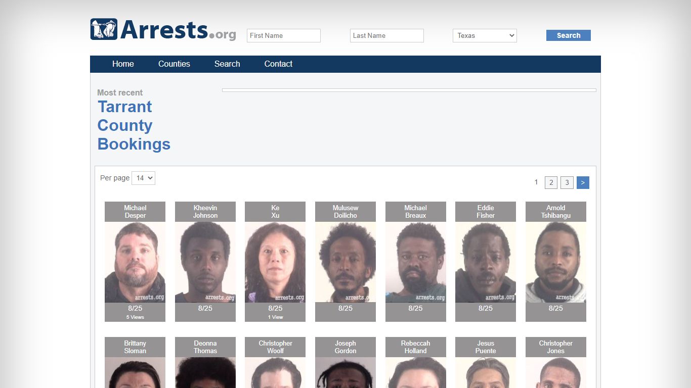 Tarrant County Arrests and Inmate Search